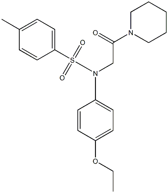 N-(4-ethoxyphenyl)-4-methyl-N-(2-oxo-2-piperidin-1-ylethyl)benzenesulfonamide Struktur