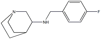 N-(1-azabicyclo[2.2.2]oct-3-yl)-N-(4-fluorobenzyl)amine Structure
