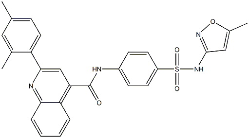 2-(2,4-dimethylphenyl)-N-(4-{[(5-methyl-3-isoxazolyl)amino]sulfonyl}phenyl)-4-quinolinecarboxamide