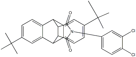 4,11-ditert-butyl-17-(3,4-dichlorophenyl)-17-azapentacyclo[6.6.5.0~2,7~.0~9,14~.0~15,19~]nonadeca-2,4,6,9,11,13-hexaene-16,18-dione