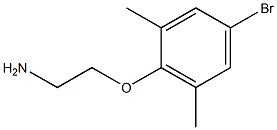 2-(4-bromo-2,6-dimethylphenoxy)ethanamine 结构式