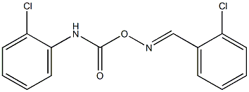 1-chloro-2-[({[(2-chlorobenzylidene)amino]oxy}carbonyl)amino]benzene Structure