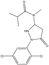 1-(2,5-Dichlorophenyl)-3-trimethylacetylamino-5-pyrazolidone Structure