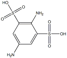2,5-二氨基苯-1,3-二磺酸 结构式