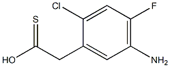 5-氨基-2-氯-4-氟苯硫基乙酸, , 结构式