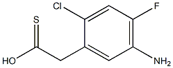 5-氨基-2-氯-4-氟苯硫基乙酸 结构式