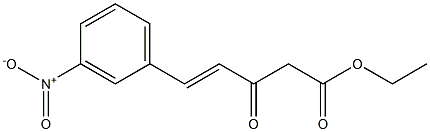 Ethyl (3-nitrophenylmethylene)acetoacetate Struktur