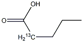 Pentanoic  acid-2-13C Structure
