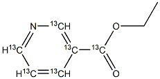 Ethyl  nicotinate-13C6,,结构式