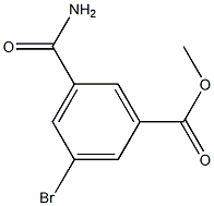methyl 3-bromo-5-carbamoylbenzoate Structure