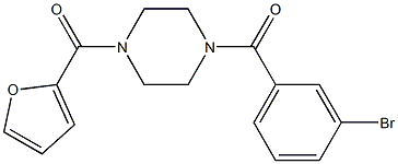  (3-bromophenyl)[4-(2-furoyl)-1-piperazinyl]methanone