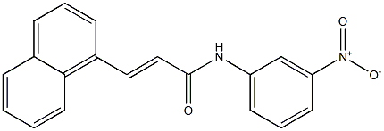 (E)-3-(1-naphthyl)-N-(3-nitrophenyl)-2-propenamide Struktur