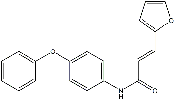 (E)-3-(2-furyl)-N-(4-phenoxyphenyl)-2-propenamide Struktur