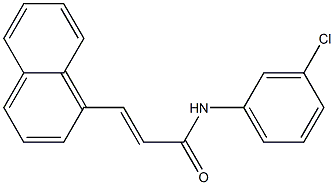 (E)-N-(3-chlorophenyl)-3-(1-naphthyl)-2-propenamide Struktur