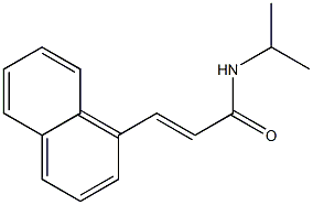 (E)-N-isopropyl-3-(1-naphthyl)-2-propenamide Struktur
