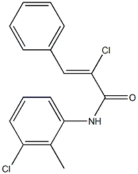 (Z)-2-chloro-N-(3-chloro-2-methylphenyl)-3-phenyl-2-propenamide|