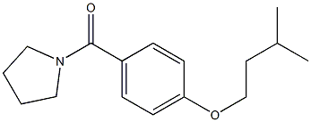 [4-(isopentyloxy)phenyl](1-pyrrolidinyl)methanone,,结构式