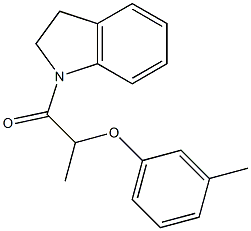  1-(2,3-dihydro-1H-indol-1-yl)-2-(3-methylphenoxy)-1-propanone