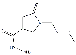 1-(2-methoxyethyl)-5-oxo-3-pyrrolidinecarbohydrazide,,结构式