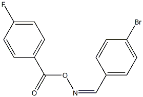 N-[(Z)-(4-bromophenyl)methylidene]-N-[(4-fluorobenzoyl)oxy]amine 结构式