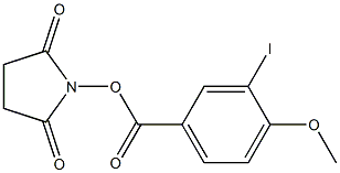 1-[(3-iodo-4-methoxybenzoyl)oxy]-2,5-pyrrolidinedione,,结构式