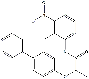 2-([1,1'-biphenyl]-4-yloxy)-N-(2-methyl-3-nitrophenyl)propanamide|