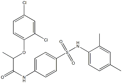 2-(2,4-dichlorophenoxy)-N-{4-[(2,4-dimethylanilino)sulfonyl]phenyl}propanamide