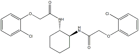 2-(2-chlorophenoxy)-N-((1S,2S)-2-{[2-(2-chlorophenoxy)acetyl]amino}cyclohexyl)acetamide,,结构式