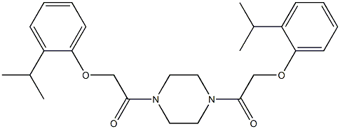 2-(2-isopropylphenoxy)-1-{4-[2-(2-isopropylphenoxy)acetyl]-1-piperazinyl}-1-ethanone|