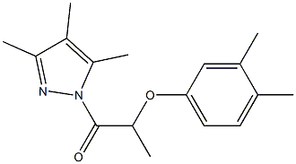 2-(3,4-dimethylphenoxy)-1-(3,4,5-trimethyl-1H-pyrazol-1-yl)-1-propanone|