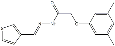 2-(3,5-dimethylphenoxy)-N'-[(E)-3-thienylmethylidene]acetohydrazide