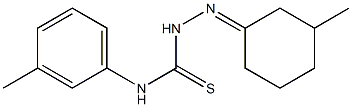 2-(3-methylcyclohexylidene)-N-(3-methylphenyl)-1-hydrazinecarbothioamide Struktur