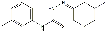 2-(3-methylcyclohexylidene)-N-(3-methylphenyl)-1-hydrazinecarbothioamide Structure