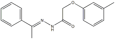 2-(3-methylphenoxy)-N'-[(E)-1-phenylethylidene]acetohydrazide