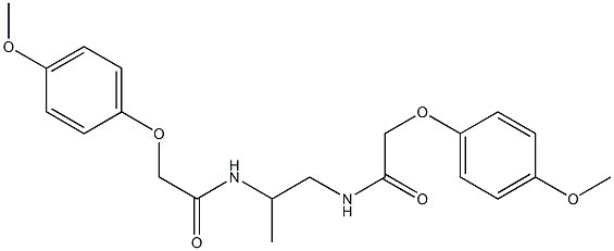 2-(4-methoxyphenoxy)-N-(2-{[2-(4-methoxyphenoxy)acetyl]amino}-1-methylethyl)acetamide,,结构式