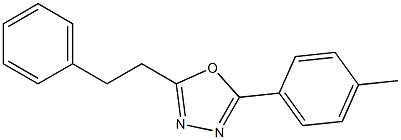 2-(4-methylphenyl)-5-phenethyl-1,3,4-oxadiazole Struktur