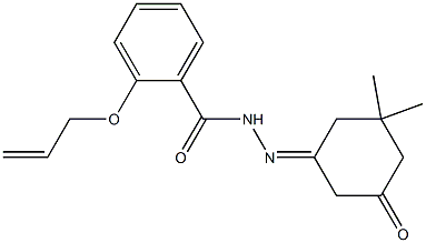2-(allyloxy)-N'-(3,3-dimethyl-5-oxocyclohexylidene)benzohydrazide,,结构式