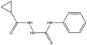 2-(cyclopropylcarbonyl)-N-phenyl-1-hydrazinecarbothioamide Struktur