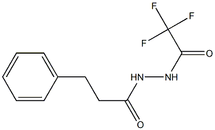 2,2,2-trifluoro-N'-(3-phenylpropanoyl)acetohydrazide Structure