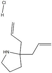 2,2-diallylpyrrolidine hydrochloride Structure