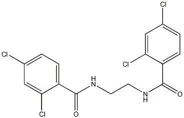 2,4-dichloro-N-{2-[(2,4-dichlorobenzoyl)amino]ethyl}benzamide Struktur