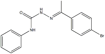 2-[(E)-1-(4-bromophenyl)ethylidene]-N-phenyl-1-hydrazinecarboxamide 结构式