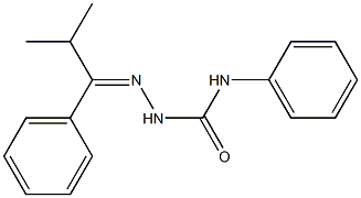 2-[(Z)-2-methyl-1-phenylpropylidene]-N-phenyl-1-hydrazinecarboxamide Structure