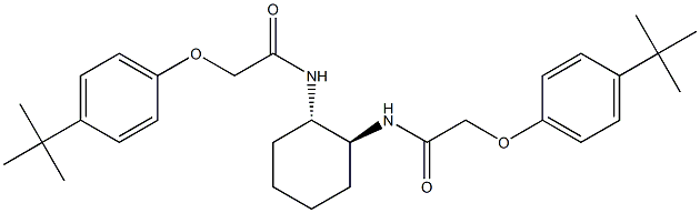 2-[4-(tert-butyl)phenoxy]-N-[(1S,2S)-2-({2-[4-(tert-butyl)phenoxy]acetyl}amino)cyclohexyl]acetamide Struktur