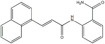 2-{[(E)-3-(1-naphthyl)-2-propenoyl]amino}benzamide Structure
