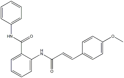 2-{[(E)-3-(4-methoxyphenyl)-2-propenoyl]amino}-N-phenylbenzamide