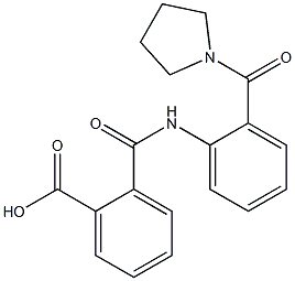  2-{[2-(1-pyrrolidinylcarbonyl)anilino]carbonyl}benzoic acid