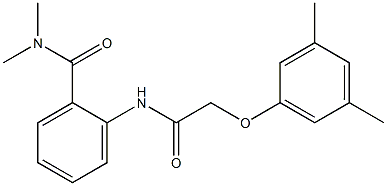 2-{[2-(3,5-dimethylphenoxy)acetyl]amino}-N,N-dimethylbenzamide|