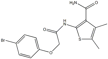  2-{[2-(4-bromophenoxy)acetyl]amino}-4,5-dimethyl-3-thiophenecarboxamide