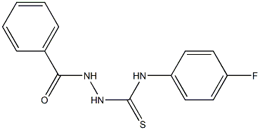 2-benzoyl-N-(4-fluorophenyl)-1-hydrazinecarbothioamide,,结构式